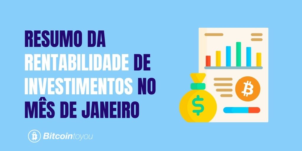 Banner resumo da rentabilidade de investimentos