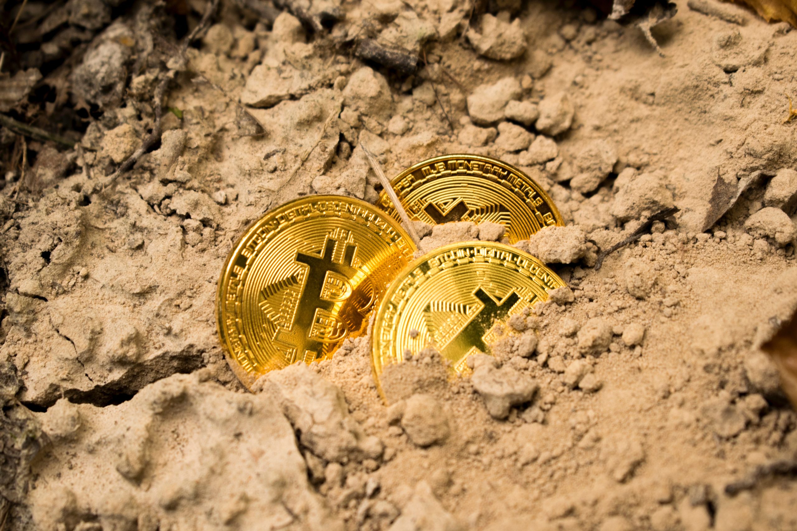 bitcoin na areia
